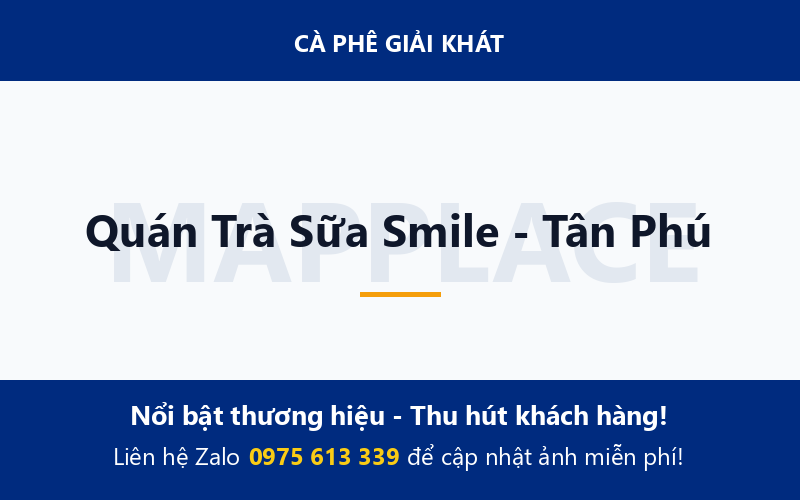 Quán Trà Sữa Smile - Tân Phú