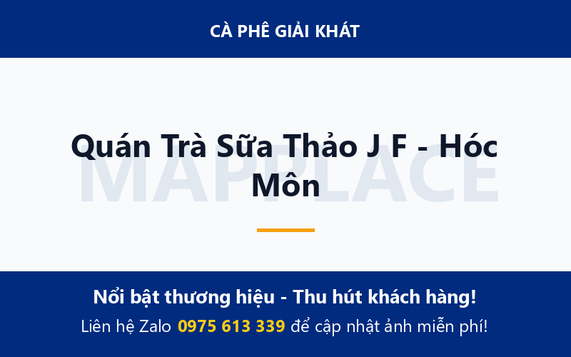 Quán Trà Sữa Thảo J F - Hóc Môn