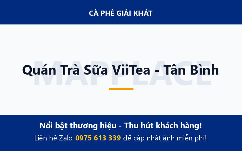 Quán Trà Sữa ViiTea - Tân Bình