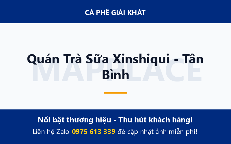 Quán Trà Sữa Xinshiqui - Tân Bình