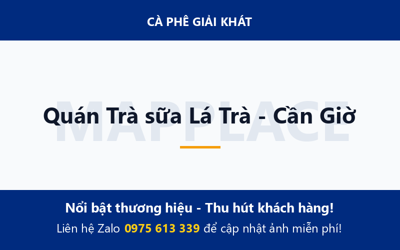 Quán Trà sữa Lá Trà - Cần Giờ