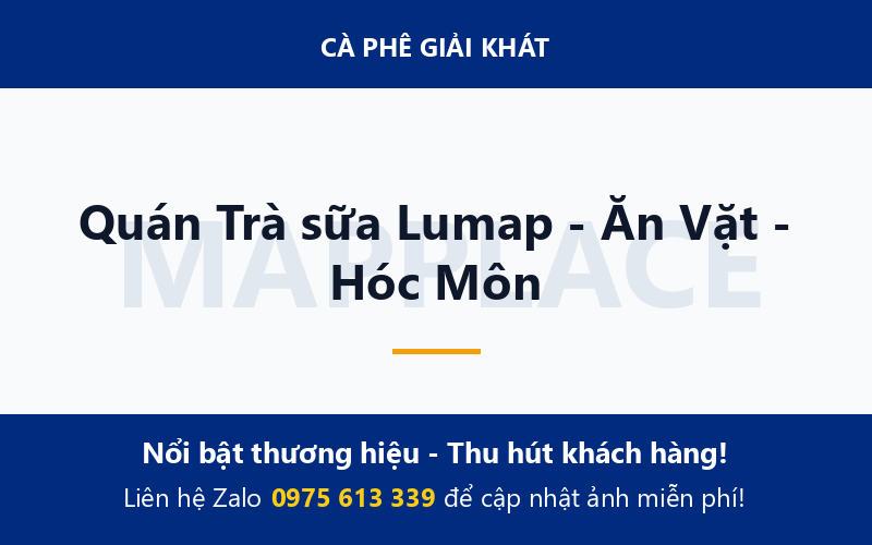 Quán Trà sữa Lumap - Ăn Vặt - Hóc Môn