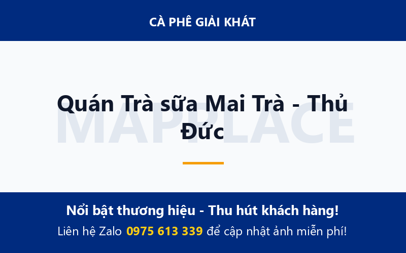Quán Trà sữa Mai Trà - Thủ Đức