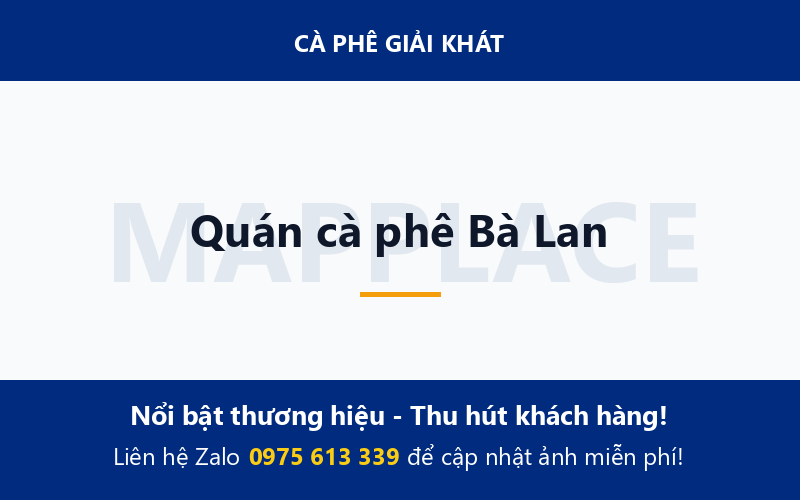 Quán cà phê Bà Lan