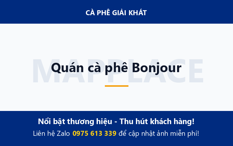 Quán cà phê Bonjour
