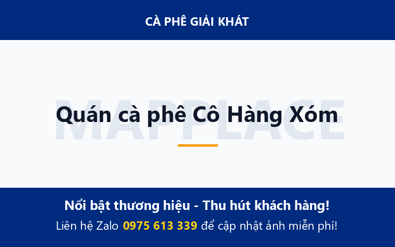 Quán cà phê Cô Hàng Xóm
