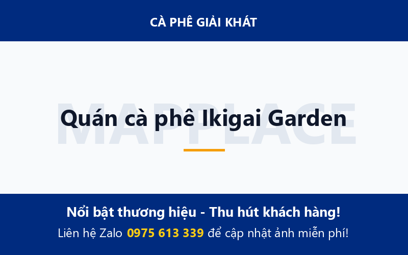 Quán cà phê Ikigai Garden