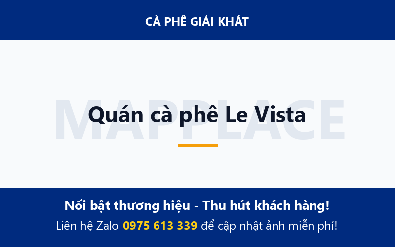Quán cà phê Le Vista