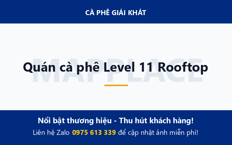 Quán cà phê Level 11 Rooftop