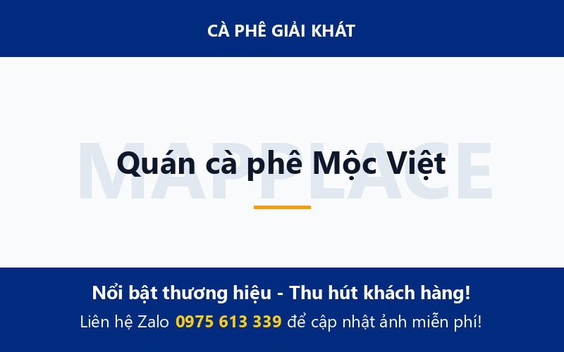 Quán cà phê Mộc Việt