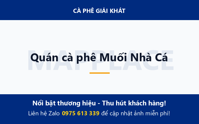 Quán cà phê Muối Nhà Cá
