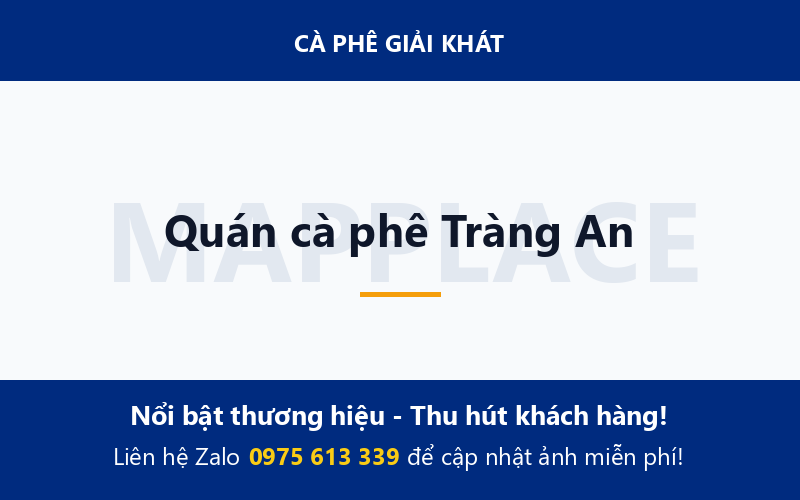 Quán cà phê Tràng An