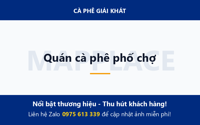Quán cà phê phố chợ
