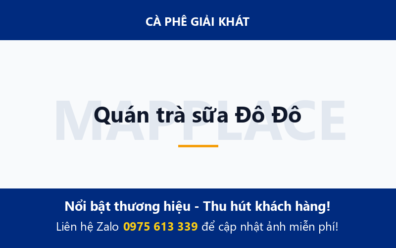 Quán trà sữa Đô Đô