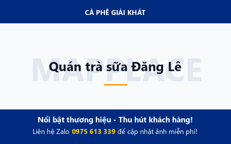 Quán trà sữa Đăng Lê