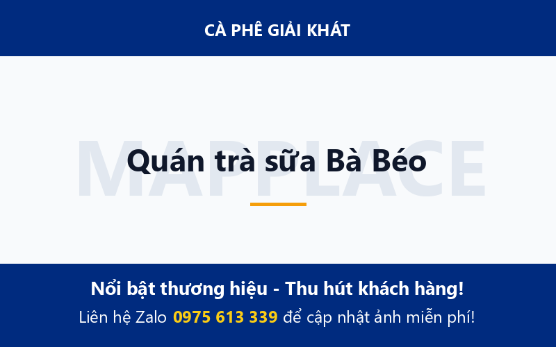 Quán trà sữa Bà Béo