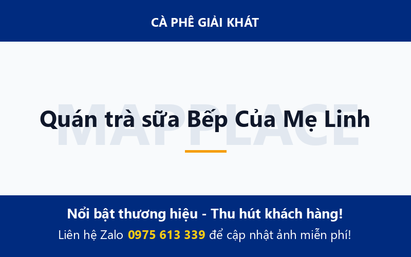 Quán trà sữa Bếp Của Mẹ Linh
