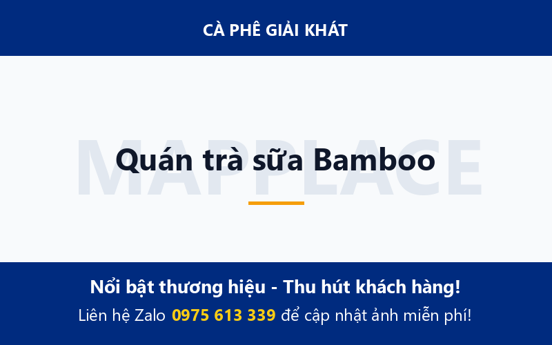 Quán trà sữa Bamboo