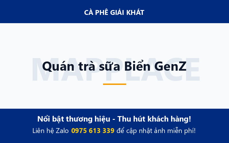 Quán trà sữa Biển GenZ
