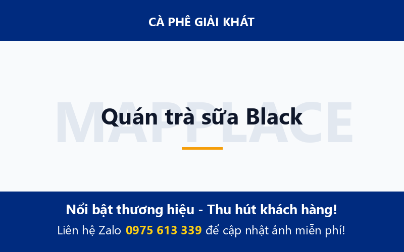 Quán trà sữa Black