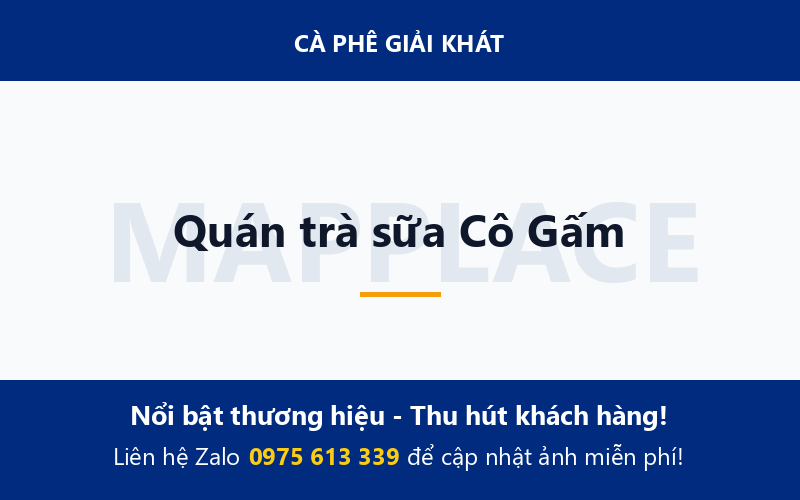 Quán trà sữa Cô Gấm
