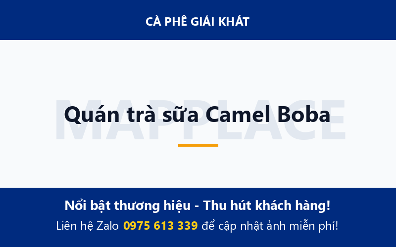 Quán trà sữa Camel Boba