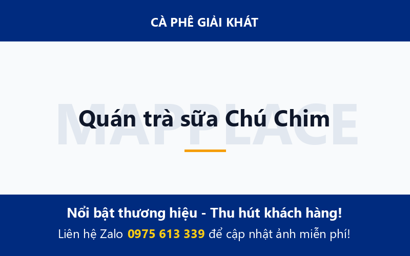 Quán trà sữa Chú Chim