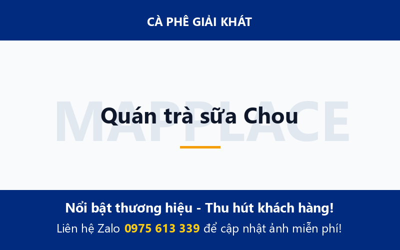 Quán trà sữa Chou