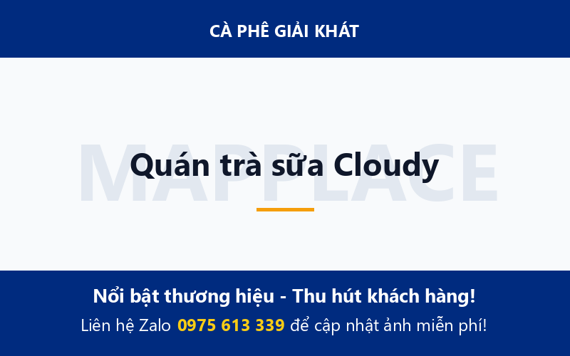 Quán trà sữa Cloudy