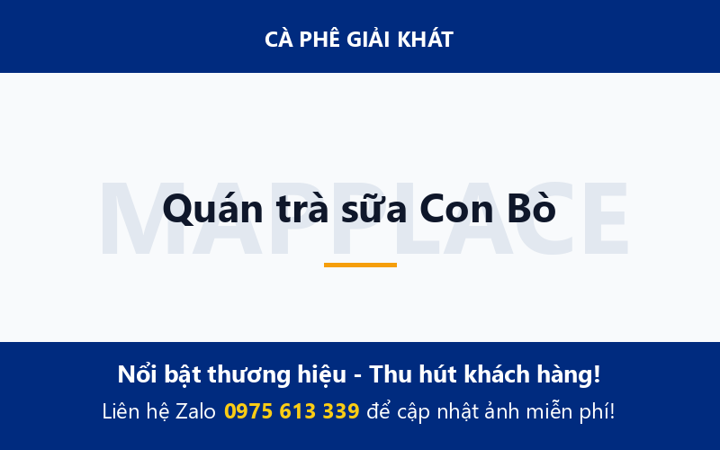 Quán trà sữa Con Bò
