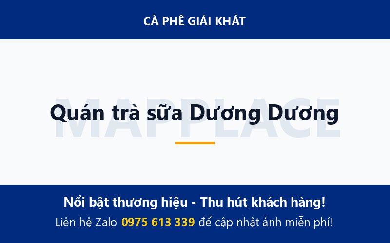 Quán trà sữa Dương Dương