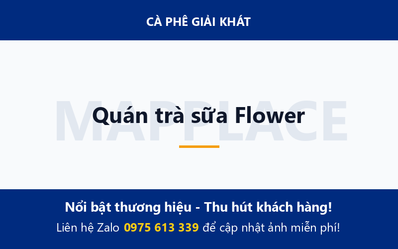 Quán trà sữa Flower