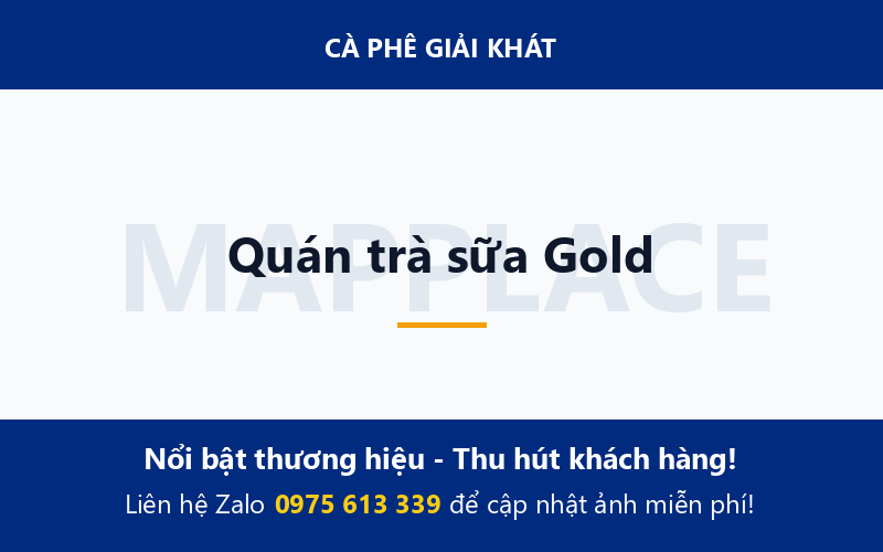 Quán trà sữa Gold