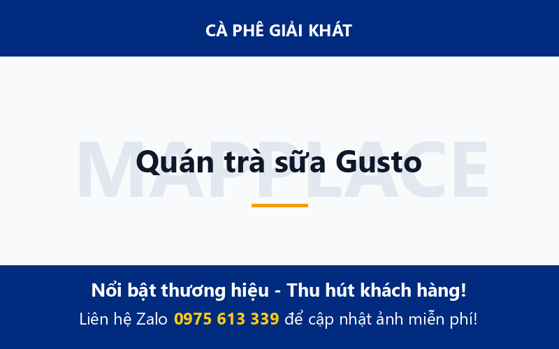 Quán trà sữa Gusto