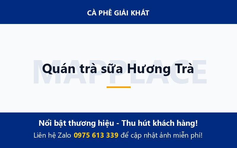 Quán trà sữa Hương Trà