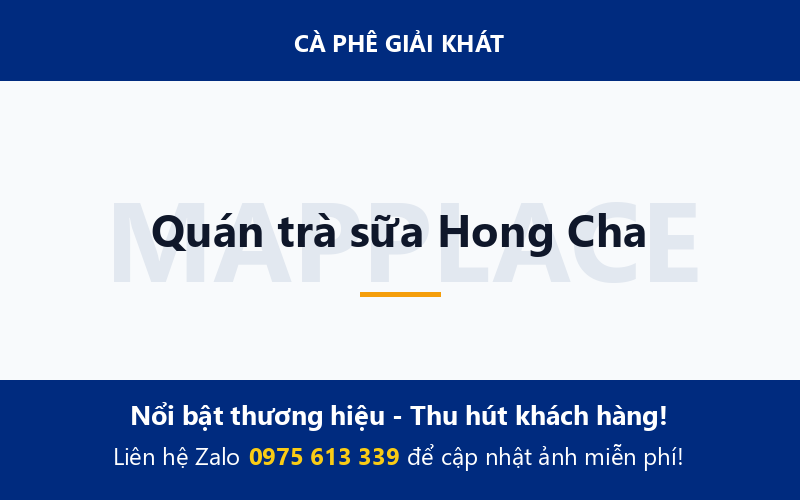 Quán trà sữa Hong Cha