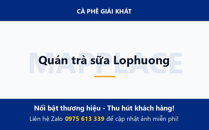 Quán trà sữa Lophuong
