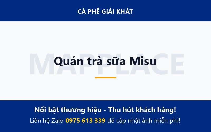 Quán trà sữa Misu