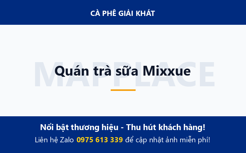 Quán trà sữa Mixxue