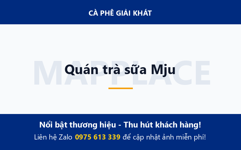 Quán trà sữa Mju