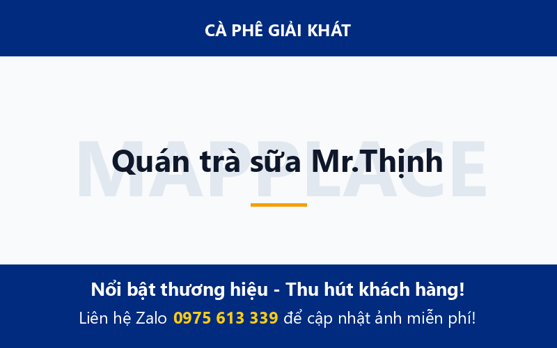 Quán trà sữa Mr.Thịnh
