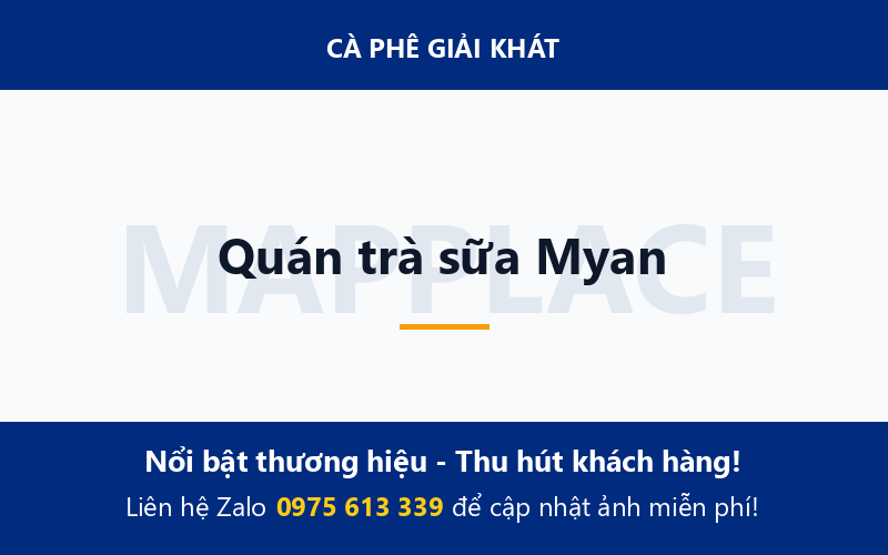 Quán trà sữa Myan