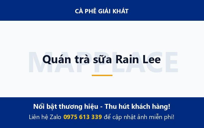 Quán trà sữa Rain Lee