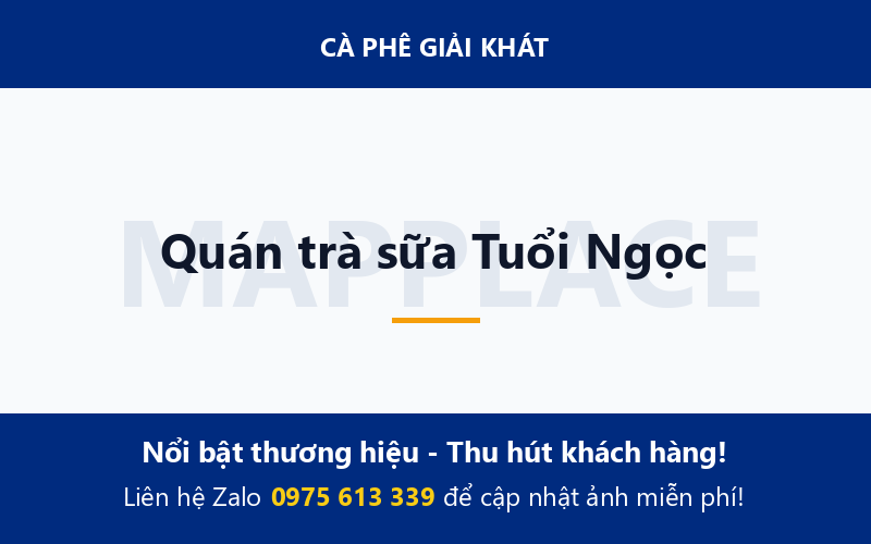 Quán trà sữa Tuổi Ngọc