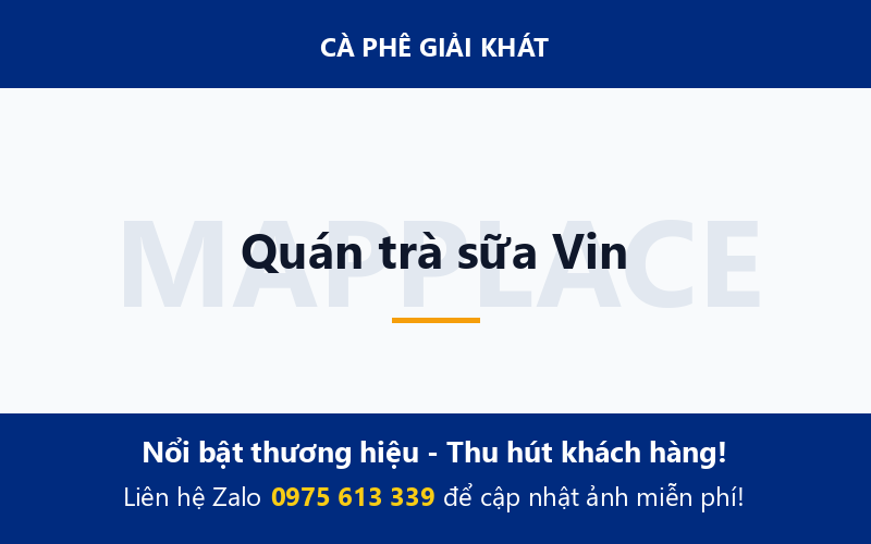 Quán trà sữa Vin