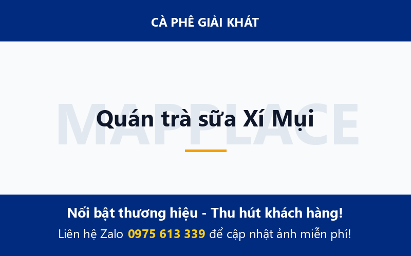 Quán trà sữa Xí Mụi