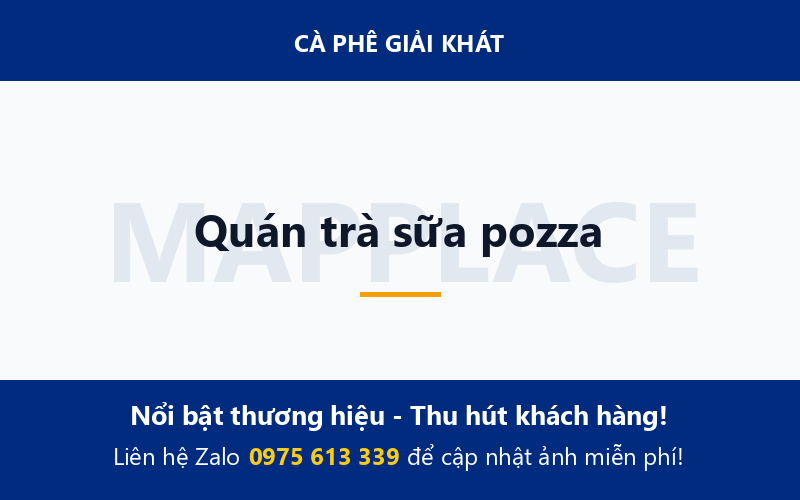 Quán trà sữa pozza