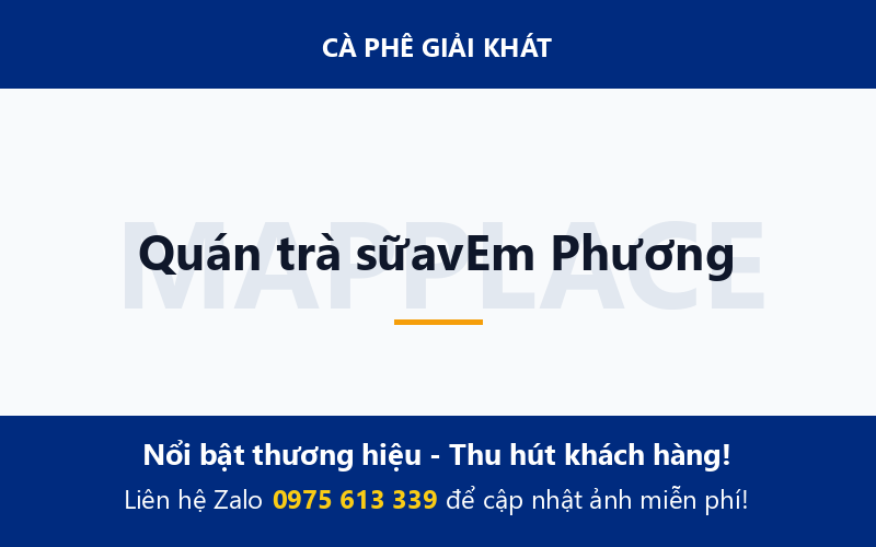 Quán trà sữavEm Phương