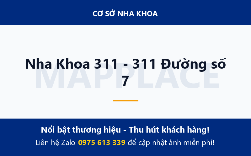Nha Khoa 311 - 311 Đường số 7