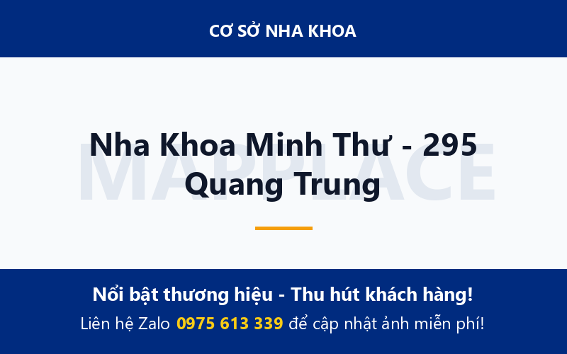 Nha Khoa Minh Thư - 295 Quang Trung